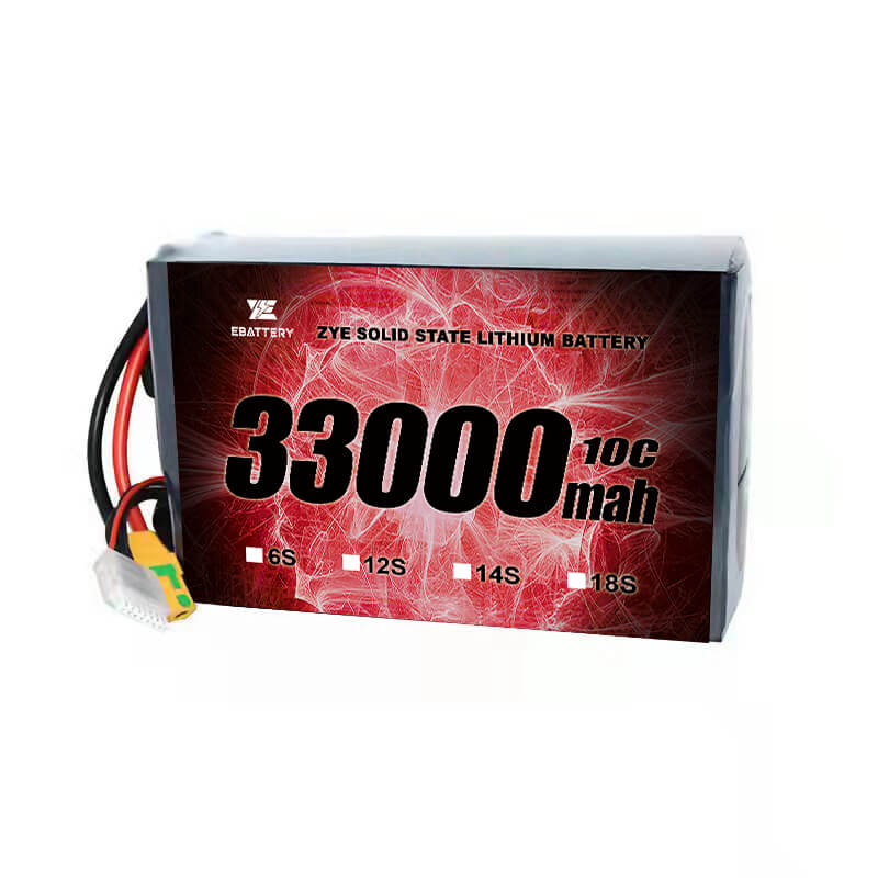Li högspänning 33000mAh fast tillståndsbatteri